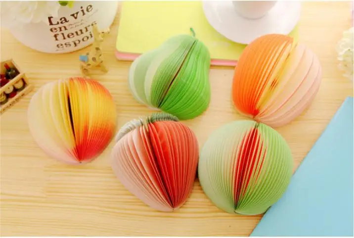 Fruit Note Memo Pads Portable Paper Notepads Post Sticky Shape WH