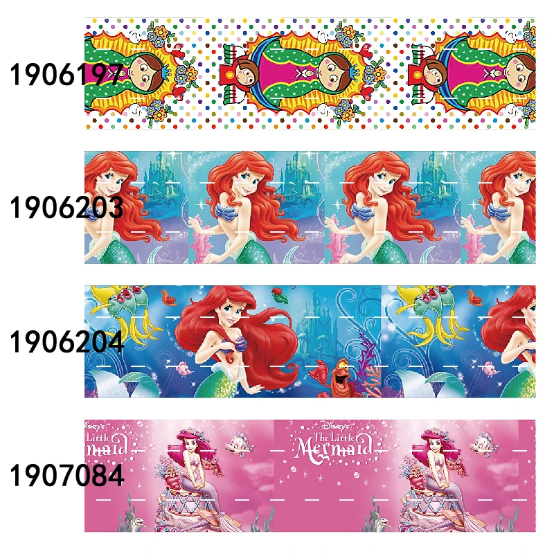 

Free shipping liston, 25mm logo and cartoon mermaid printed perfume ribbon