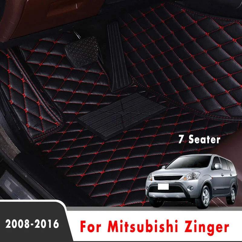 Для Mitsubishi Zinger 2016 2015 2014 2013 2012 2011 2010 2009 2008 (7 местные) автомобильные коврики кожаные