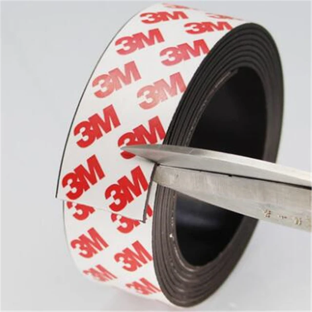 1m All Purpose Self-adhesive Magnetic Tape Flexible Magnetic Strip Glue  Stickers Tape width 15mm thickness 2mm for DIY Dropship - AliExpress