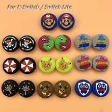 2 шт. ручки для большого пальца колпачки для nintendo NS Switch Joycon силиконовые Нескользящие джойстики Ручки Кнопки колпачки для nintendo Switch L