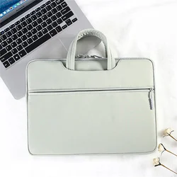 Laptop Briefcase 13 14 15 Inch Notebook Bag For Macbook Air Pro 13 16 Case Waterproof Carry Laptop Book Funda Cover Handbag