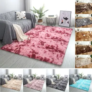 

Carpets for living room 1.6x1.2M Nordic mixed color carpet simple modern long suede bedroom bedside environmental carpet