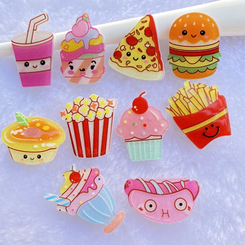

10/20Pcs Acrylic Cute Mini drinks/ice cream Flat back Cabochons Scrapbooking DIY Jewelry Craft Decoration Accessories E29