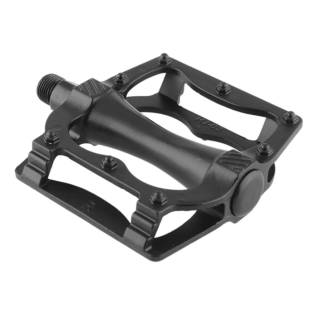 1 Pair MTB Cycling Road Mountain Bike Aluminum Alloy Flat Platform Pedals Black