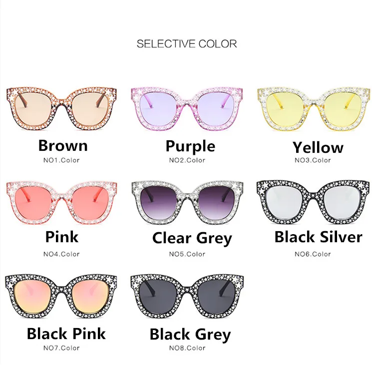 Higodoy модные пластиковые женские брендовые дизайнерские негабаритные градиентные роскошные солнцезащитные очки для женщин UV400