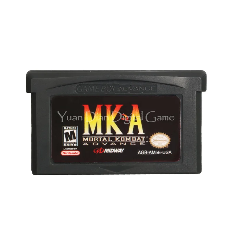 Картридж для игровой консоли Nintendo GBA карта Mortal Kombat Advance английская версия сша |