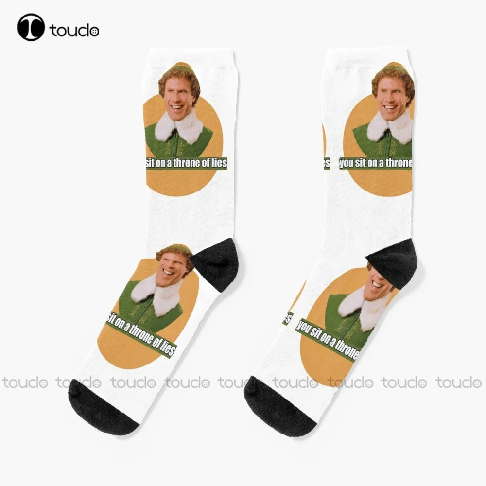 

Funny Elf Movie Quote Socks Winter Socks For Women Christmas New Year Gift Unisex Adult Teen Youth Socks 360° Digital Print