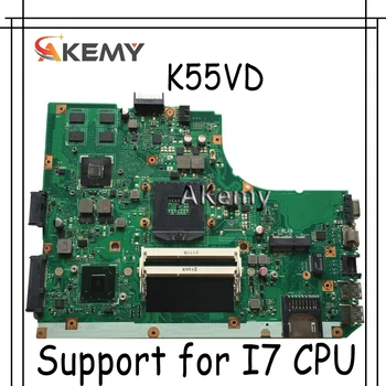 

Akemy K55VD Laptop motherboard For Asus K55VD K55A A55VD F55VD K55V K55 Test original mainboard Support for I7 CPU