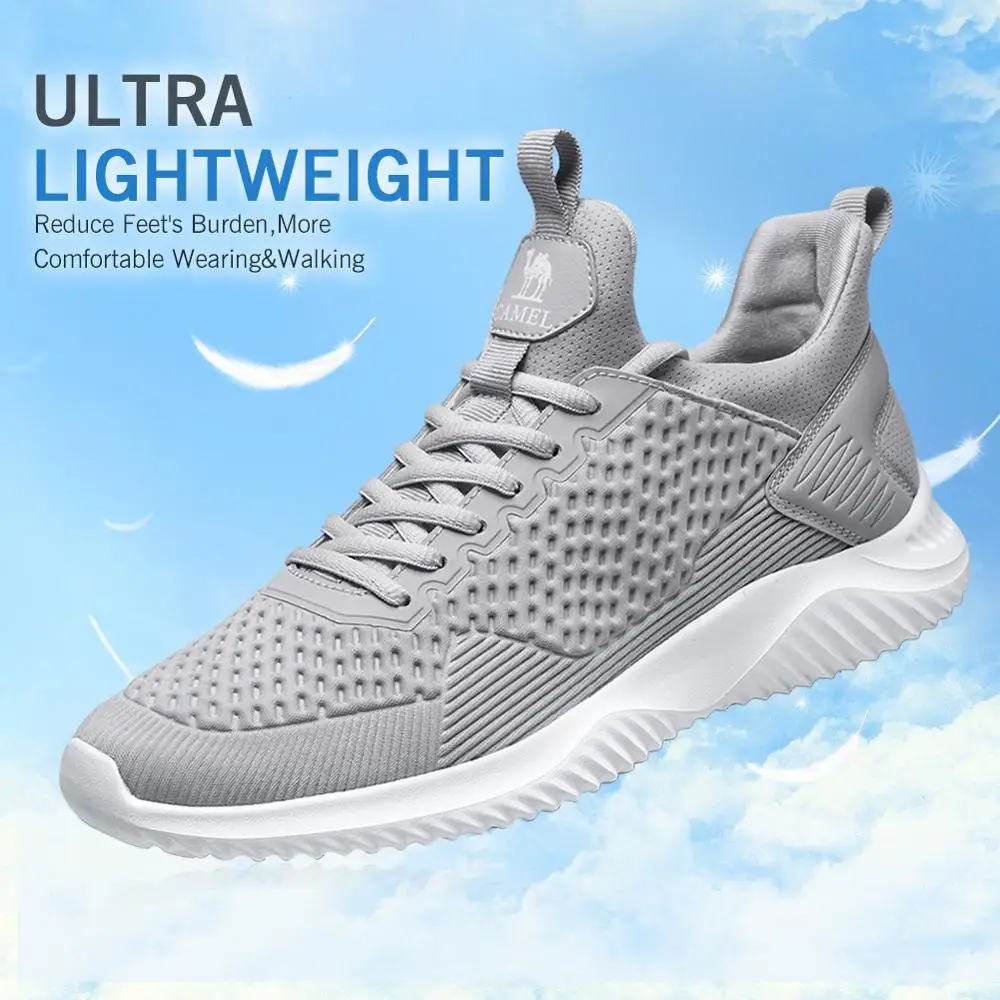 Tanie CAMEL czyszczenie magazynu wyprzedaż mężczyźni kobiety Ultralight oddychające buty do biegania wygodne sporty outdoorowe Jogging Walking męskie tenisówki
