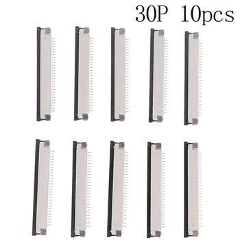 

10pcs 1mm Pitch Under Clamshell Socket FPC FFC Flat Cable Connector 18/20/22/28/30P