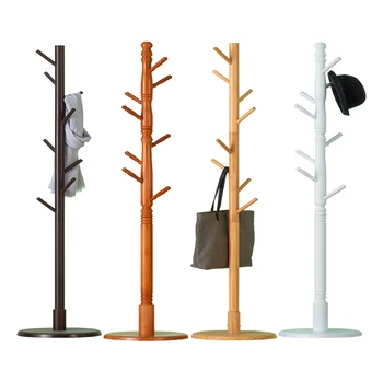 

Solid wood coat hanger hanging on the floor