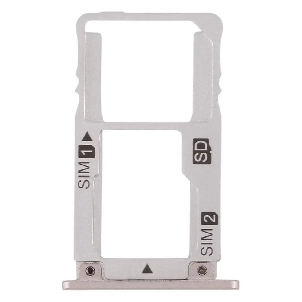 Silver Лоток для sim-карт+ лоток для sim-карт/лоток для карт памяти Micro SD для Asus Zenfone 3 Deluxe Z016S Z016D ZS570KL - Цвет: Silver