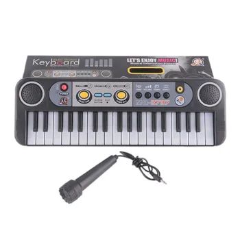 

Mini Electronic Multifunctional 37 Keys Electone Keyboard Musical Toys with Microphone Educational Toys for Children Beginners