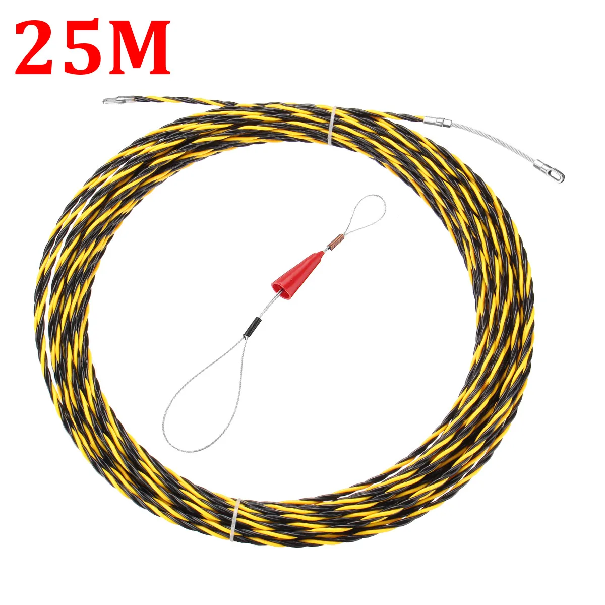 5/10/15/20/25/возможностью погружения на глубину до 30 м электрика Threading устройства кабель извлечения бандажной стали ведущей Сетевой электрический провод винторезный станок строительный ручной инструмент - Цвет: 25m