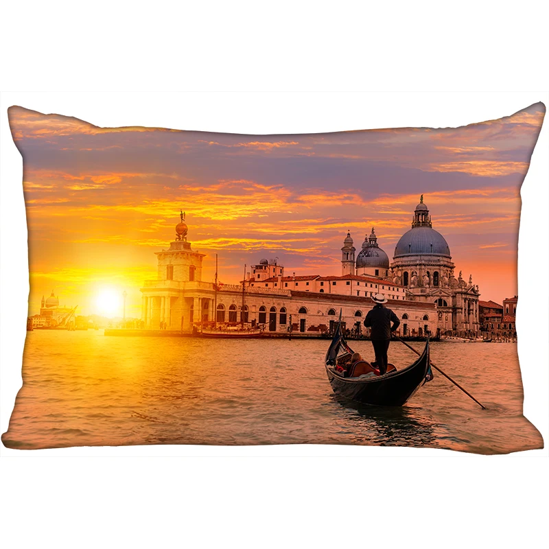 

New Venice Pillow Case Custom Wedding Pillowcase Cover Cases Gift Zippered Rectangle Pillow Case 18-1-30