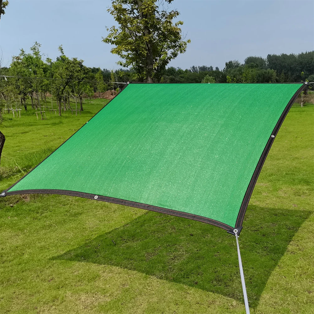 Anti UV HDPE Green Sun Shading Net Outdoor Sunshade Net Garden Shelter