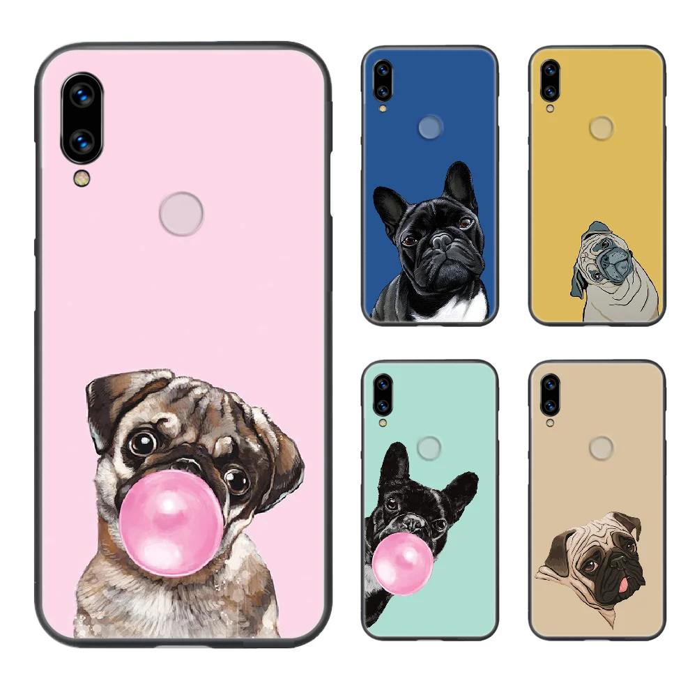 Чехол для телефона с животными Мопсом собакой корпус XIAOMI Redmi 7a 8a S2 K20 NOTE 5 5a 6 7 8 8t 9 9s