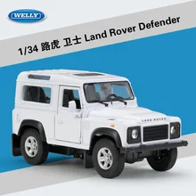 1:34 LandRover Defender сплав модель автомобиля литья под давлением Металл оттягивающая модель транспортных средств