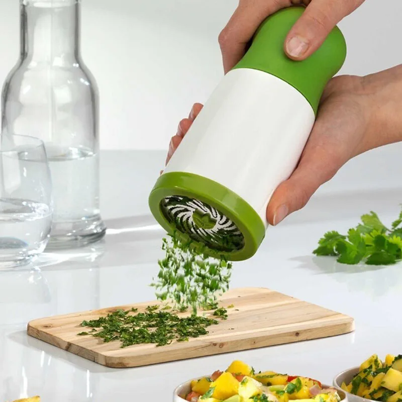 

Fruit Vegetable Cutter Safe Kitchen Gadgets Multifunction Kitchen Accessories New Herb Grinder Spice Parsley Shredder Chopper