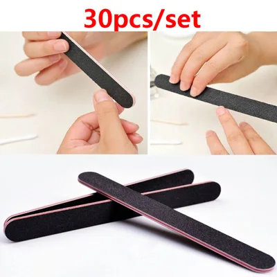 30pcs style 1 30/40 шт. Профессиональный Пилочки для ногтей шлифовальная пилка для ногтей буферный блок полирующие песочные блок инструменты для дизайна ногтей маникюр набор инструментов - Цвет: 30pcs style 1