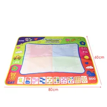 Волшебные четыре цвета на водном холсте, домашние работы, одеяло с рисунком граффити, детские игрушки для рисования, 80*60 см, сумка