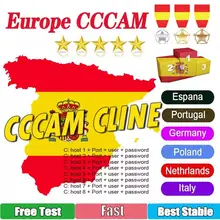 Lines for europe 3/5/6/7 satellite DVB-S2 for gtmedia v8 nova v7s v9 freesat oscam 【c】 【c】 【c】 am test server 24h