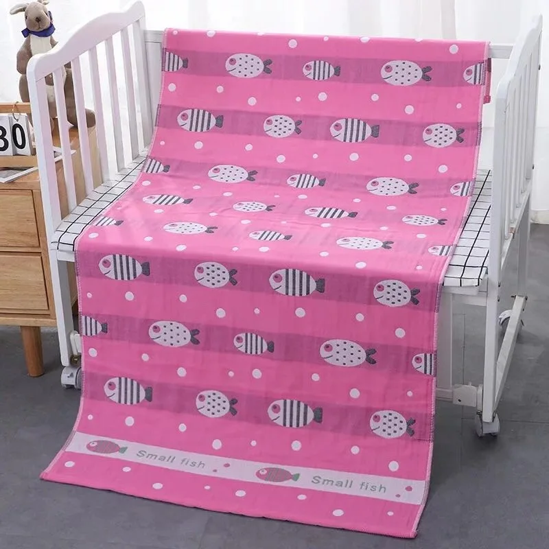 

100% Cotton Bath Towel Japanese Style Men And Women Couples Cartoon Soft Absorbent Household Gauze Large Towel Not Shed Adult Ba