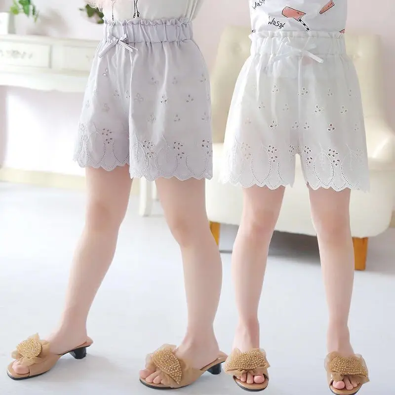 

Girls Summer Pure Cotton Short Skirts 2019 New Style Children Western Style Short Culottes Baby Thin Hot Pants Casual Pants