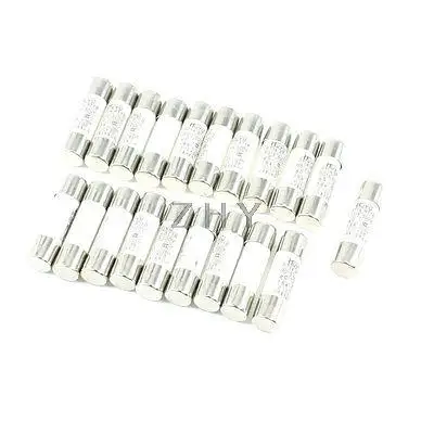 

20 Pcs 500V 16A 10 x 38mm Cylindrical Ceramic Tube Fuses Link RT14 RT18 RO15
