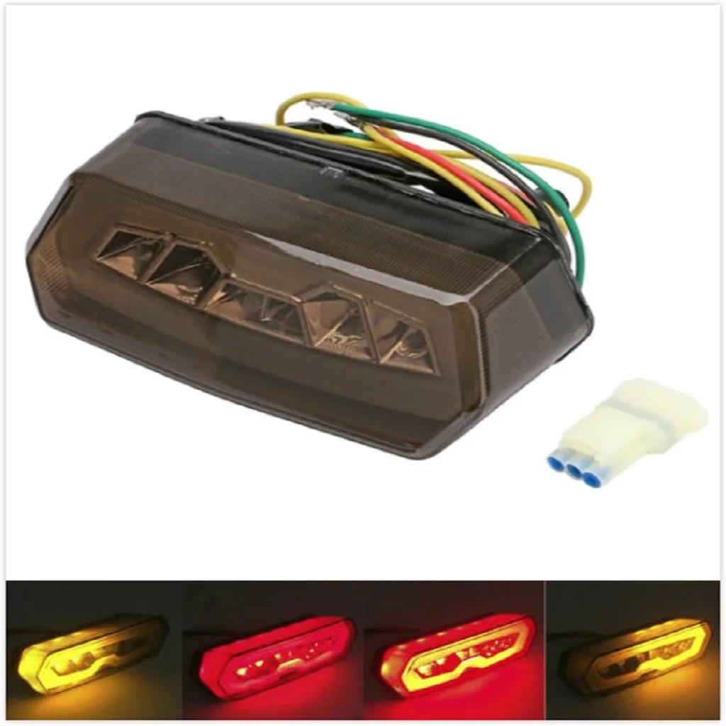 Modified LED Taillights for Motorcycles - Rear Lamp Stoplight with Turn Single Light for Honda MSX125 Grom 2013-2016