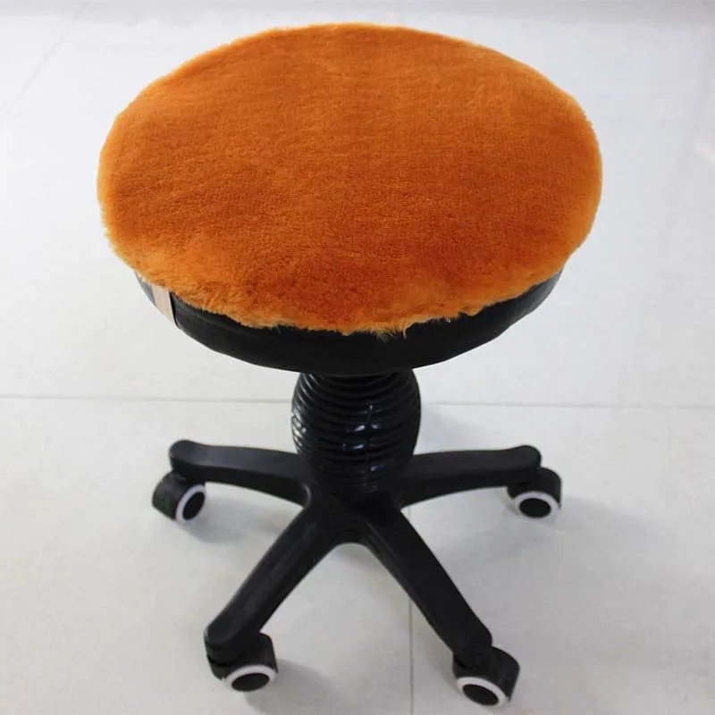 round camel Подушка для спины из искусственной шерсти, Круглый квадратный диванная подушка из искусственного меха, красный, серый, черный, розовый, белый мат «татами», подушки для офисных игр - Цвет: round camel