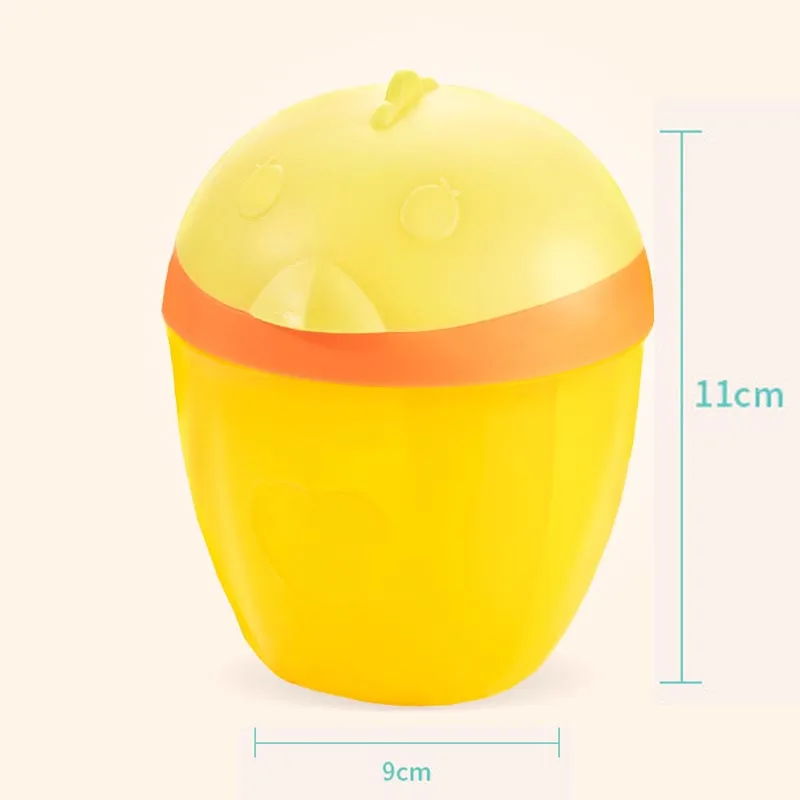 Yellow Chick New 3 решетки Детские коробки для сухого молока мультфильм Пингвин формула диспенсер rese Контейнер Чехол портативный еда хранения дорожные коробки - Цвет: Yellow Chick New