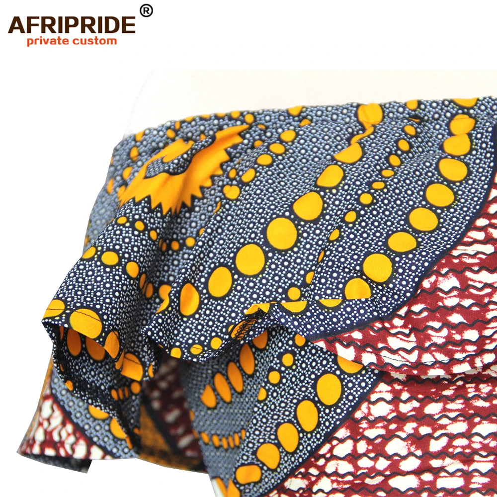 Африканские платья для женщин AFRIPRIDE Анкара принт Дашики Базен riche весна без рукавов Индивидуальный хлопок S1826011