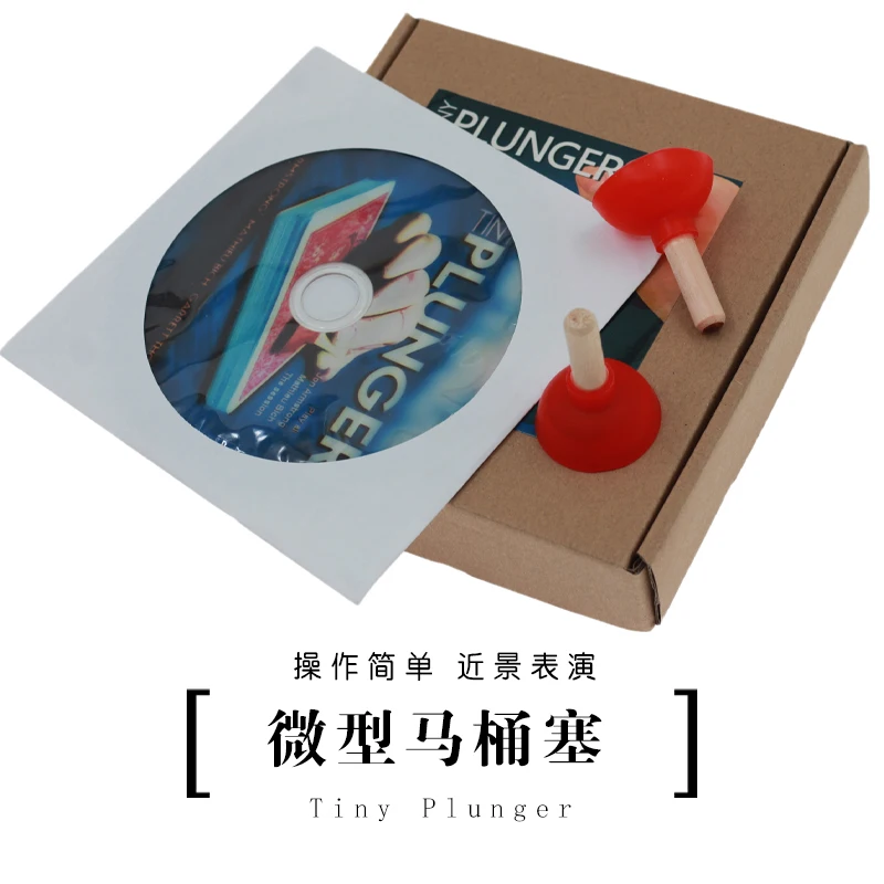 Tiny Plunger (DVD+GIMMICKs) - Magic Trick props Metaism close up illusion  stage magia props as seen on tv -High quanlity