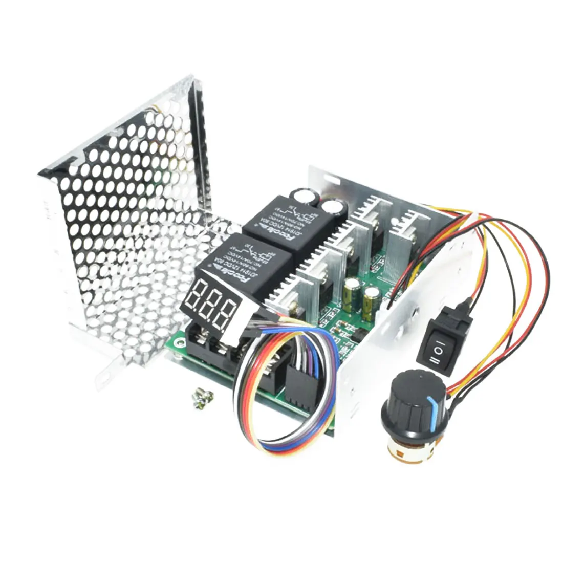 Цифровой дисплей 0~ Регулируемый DC 10-50V 40A DC контроллер скорости двигателя ШИМ 12V 24V 48V 2000W MAX 60A Реверсивный
