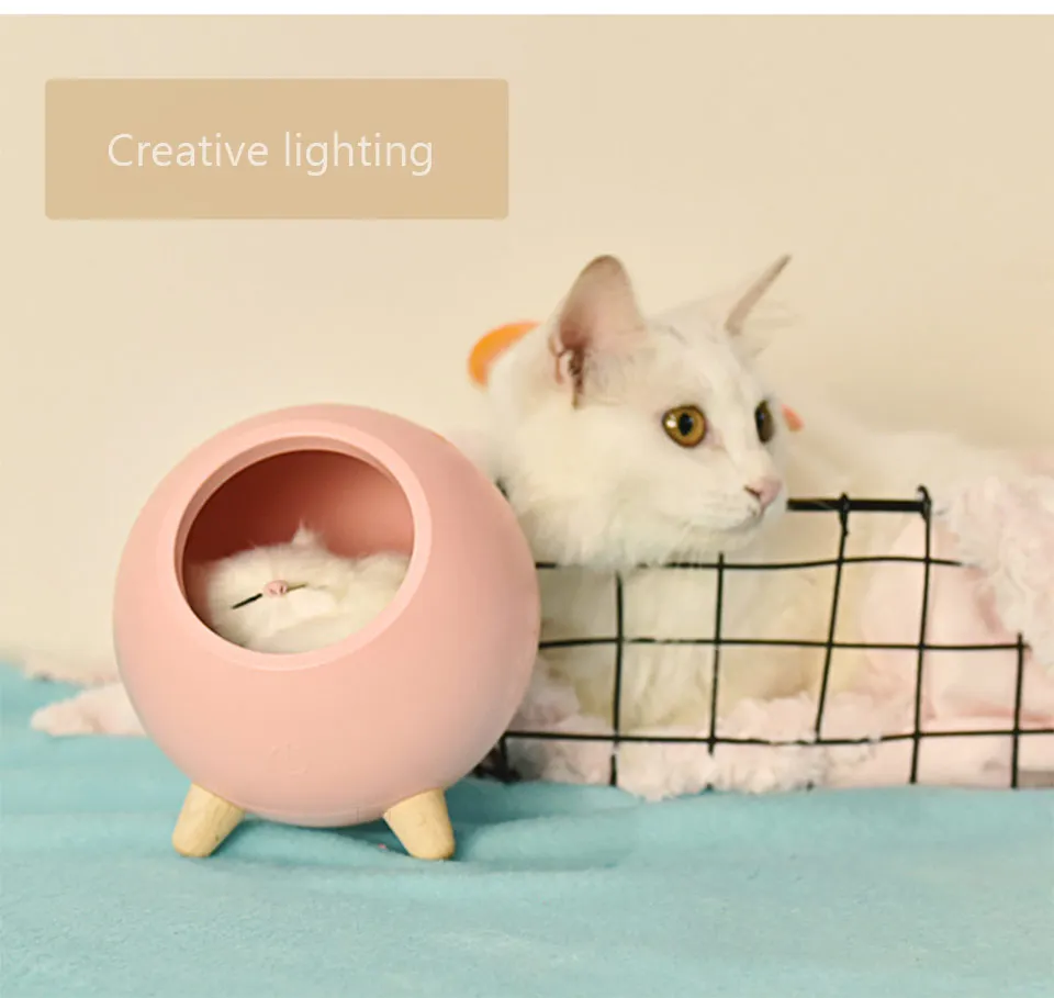 Xiaomi Mijia Youpin Kitty ночной светодиодный светильник креативный подарок для девочки спальня прикроватная лампа для сна лампа для кормления Зарядка Светодиодный светильник для окружающей среды