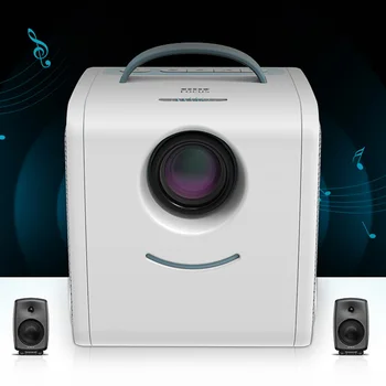 

1080P Handle Led Children Toy Gift Full HD Education Mini Projector Portable Study LCD Teaching Outdoor Home Theater