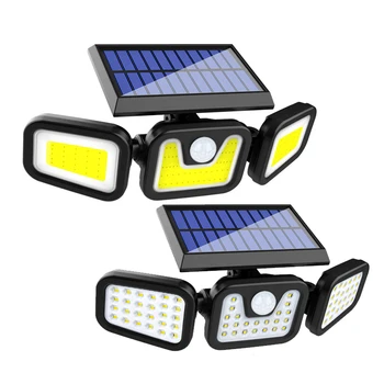 

Super Bright LED Solar Light 3 Modes PIR Motion Sensor Spotlight Waterproof Outdoor Adjustable AngleDecoration Wall Lamp Street