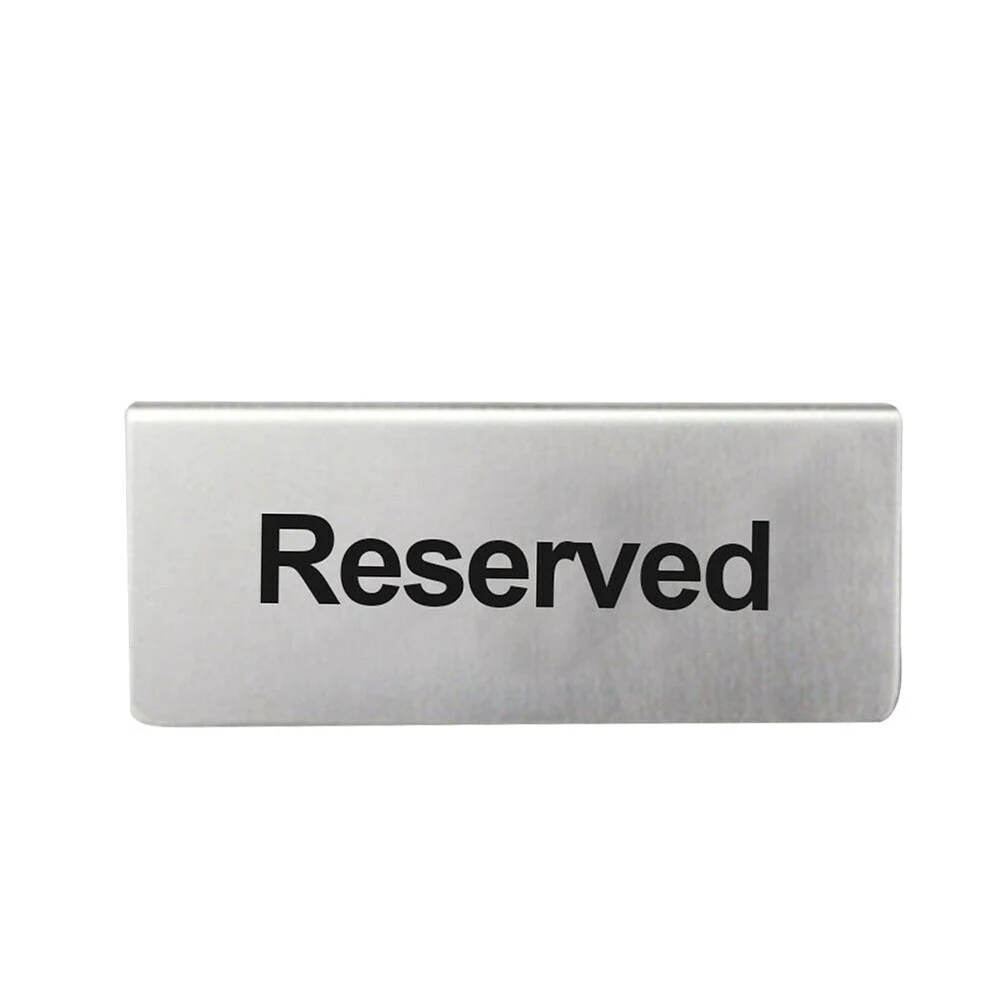 Знак для стола из нержавеющей стали для специальных гостей отель 3D знак для Стола Ресторан Takeaways двухсторонний кафе многоразовые бар