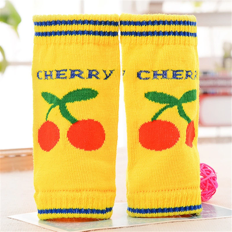 1 Pair Baby Toddler Leg Warmers Safety Crawling Elbow Cushion Infants Cartoon Knee Pads Protector Kids Cotton Sleeve D0240