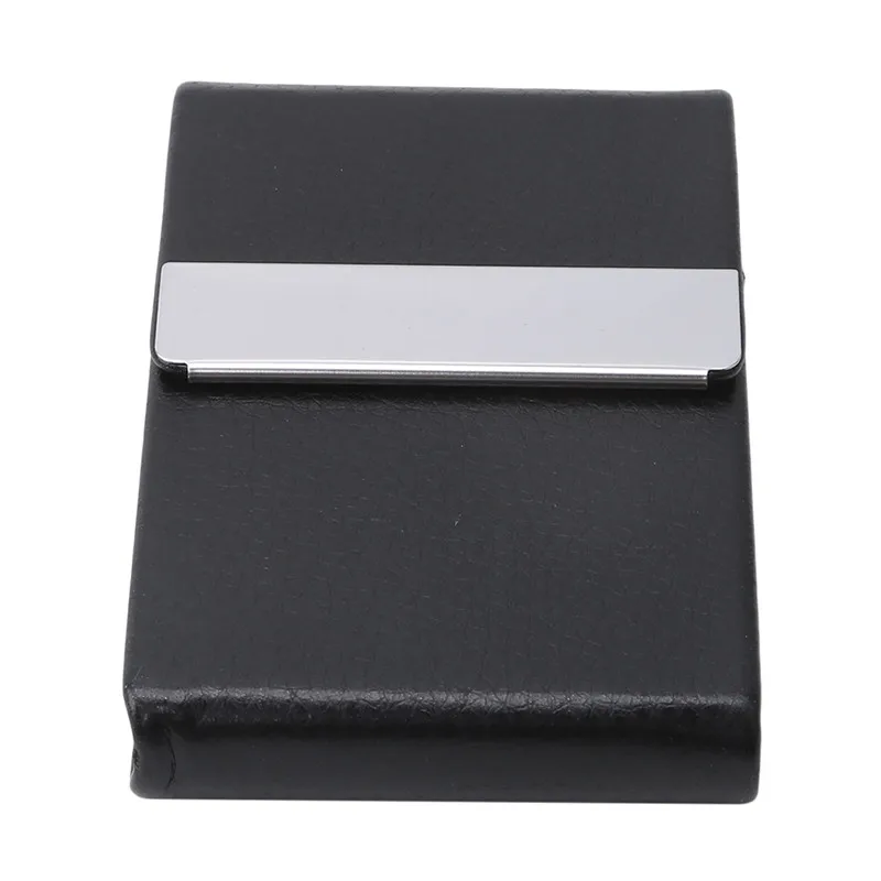 Business Card Holder Creative Pu Cover Case Business Card Package Stainless Steel Business Card Holders