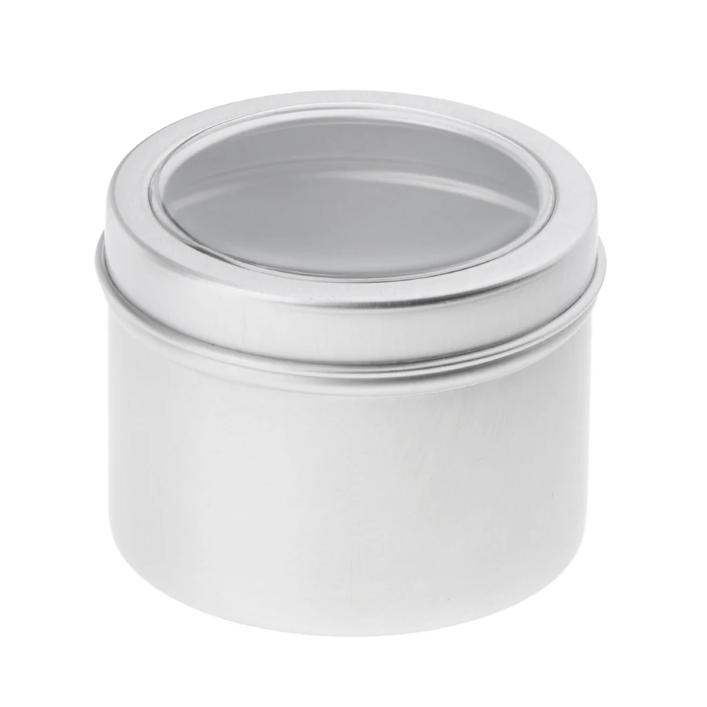 15x 2 oz Cosmetic Empty Jar Pot Cream Balm Powder Box Container Tin Case