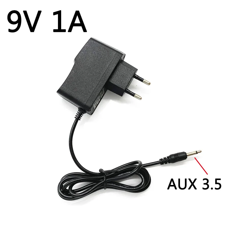 Adattatore Di Alimentazione Ca 100-240V A Cc 9V 1A Caricatore Audio Aux 3.5 Per Console Per Videogiochi Izi 2600