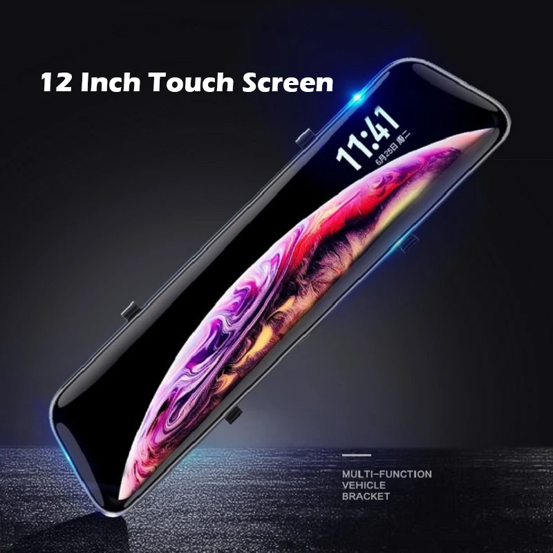 12 Inch Touch Screen Car RearView Mirror Dash Camera Mirror FHD Car DVR Mirror Dual Lens With Rear View Camera Recorder DashCam|Car Mirror Video| - AliExpress