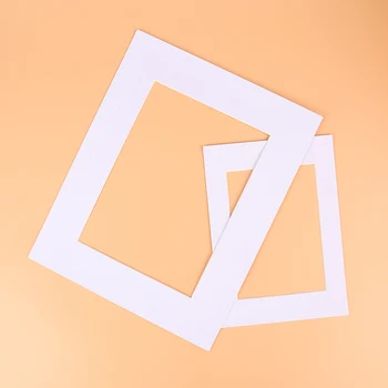 

Photo Mats Rectangle/Oval Paper Mounts Unique Textured Surface For 7/10 inch Picture Frames Passe-Partouts 6PCS/Lot