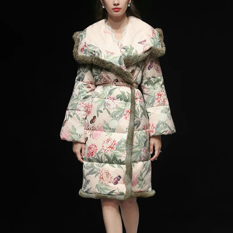 2019 зимняя куртка с искусственным мехом в стиле ретро Женская парка Женское