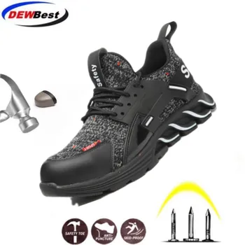 

2020 New Indestructible Ryder Shoes Men And Women Steel Toe Air Safety Boots Puncture-Proof Work Sneakers Breathable Shoes