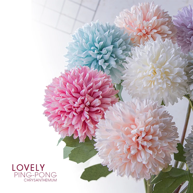 

Artificial flowers High Quality Bouquet Silk Dandelion Flower Ball Home Wedding Party DIY Table Decoration Accessories