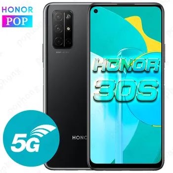 

HONOR 30S 5G MobilePhone 6.5 inch Kirin 820 5G SoC Octa Core Android 10 Face unlock 40W SuperCharge